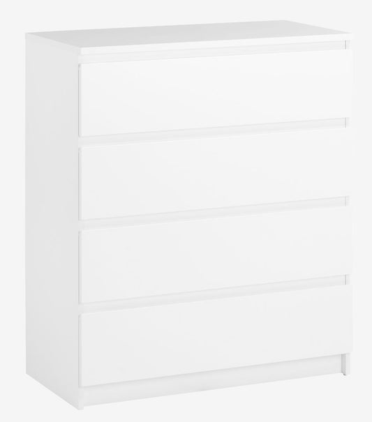 4 drawer chest white