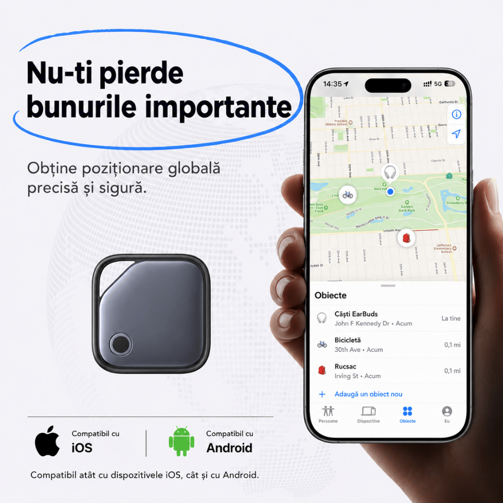 Dispozitiv localizare GPS (iOS si Android)