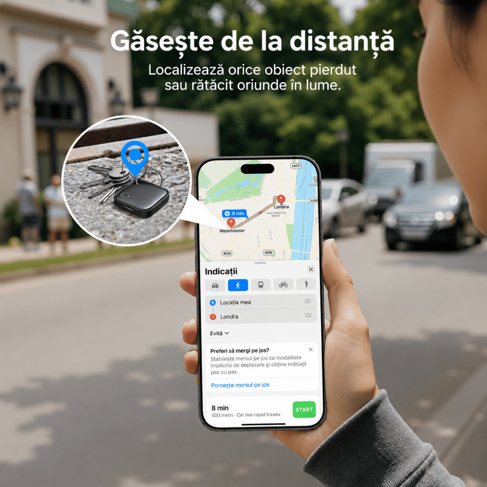Dispozitiv localizare GPS (iOS si Android)