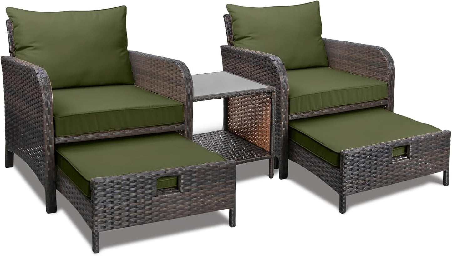 Balcony Furniture 5 Piece Patio Conversation Set