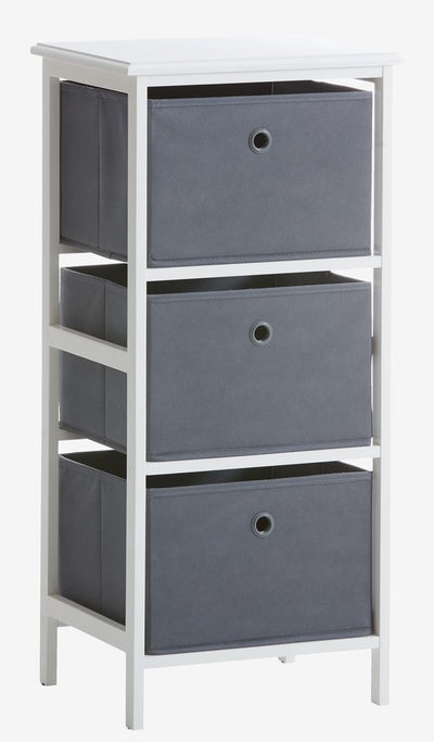 3 boxes chest white/grey