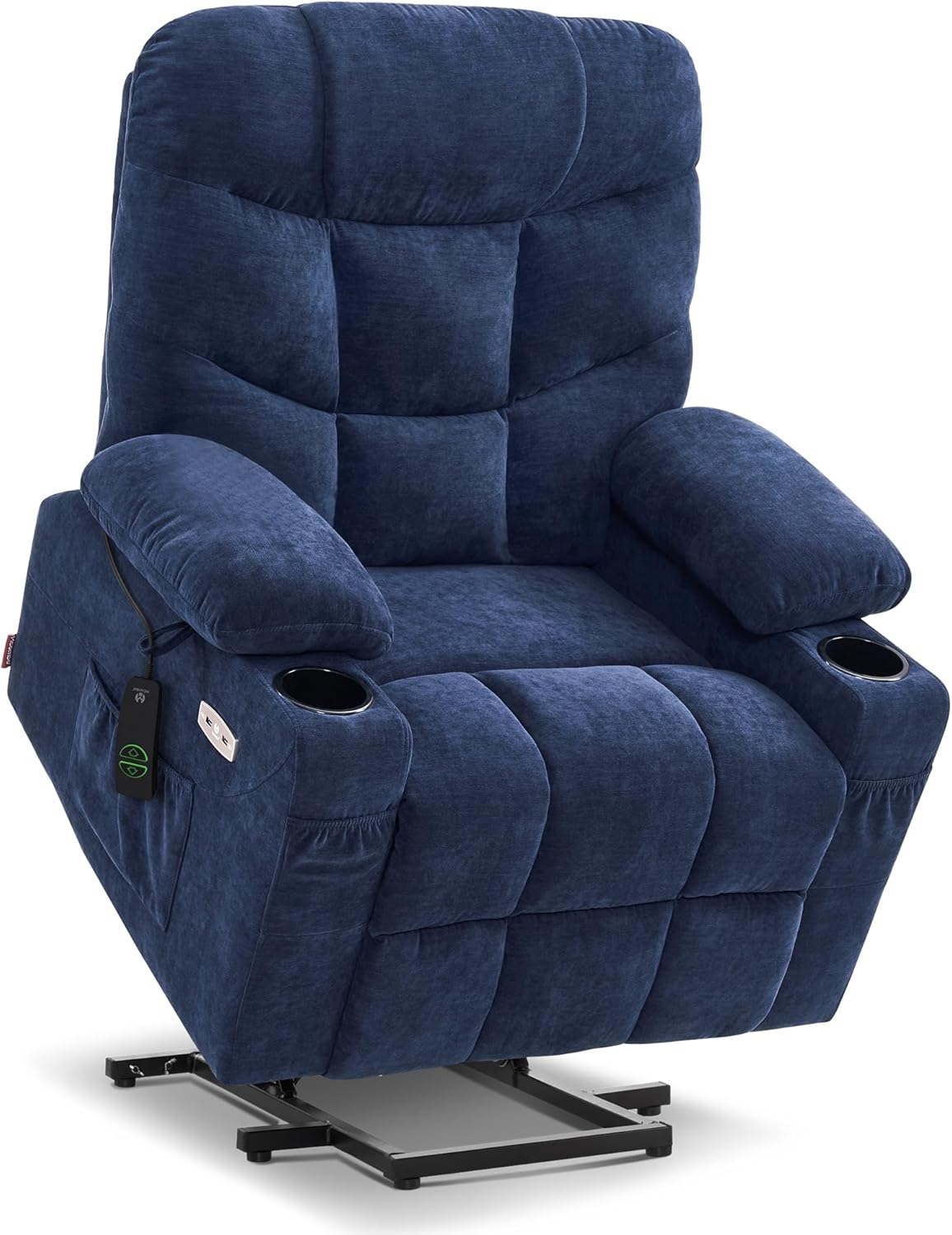 Power Lift Recliner Chair for Elderly,  Assist with Standing, 140° Recline, 4.7" Extra Footrest, USB/Type-C ports, Cup Holder, Easy Assembly, FSC Certified