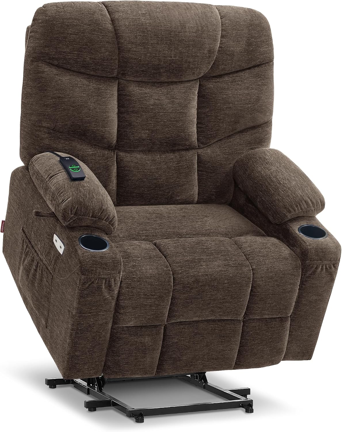 Power Lift Recliner Chair for Elderly,  Assist with Standing, 140° Recline, 4.7" Extra Footrest, USB/Type-C ports, Cup Holder, Easy Assembly, FSC Certified