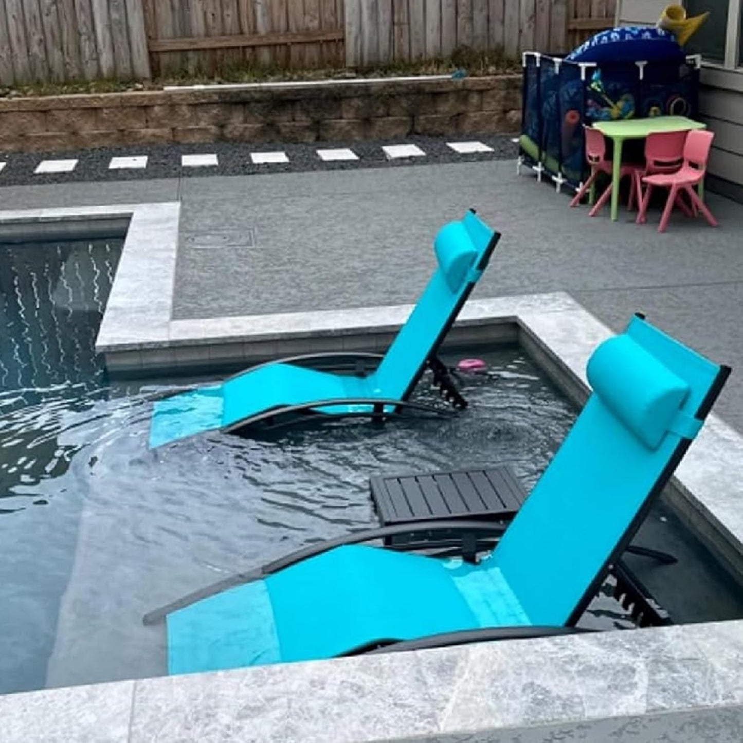 Pool Chaise Lounge Set of 3