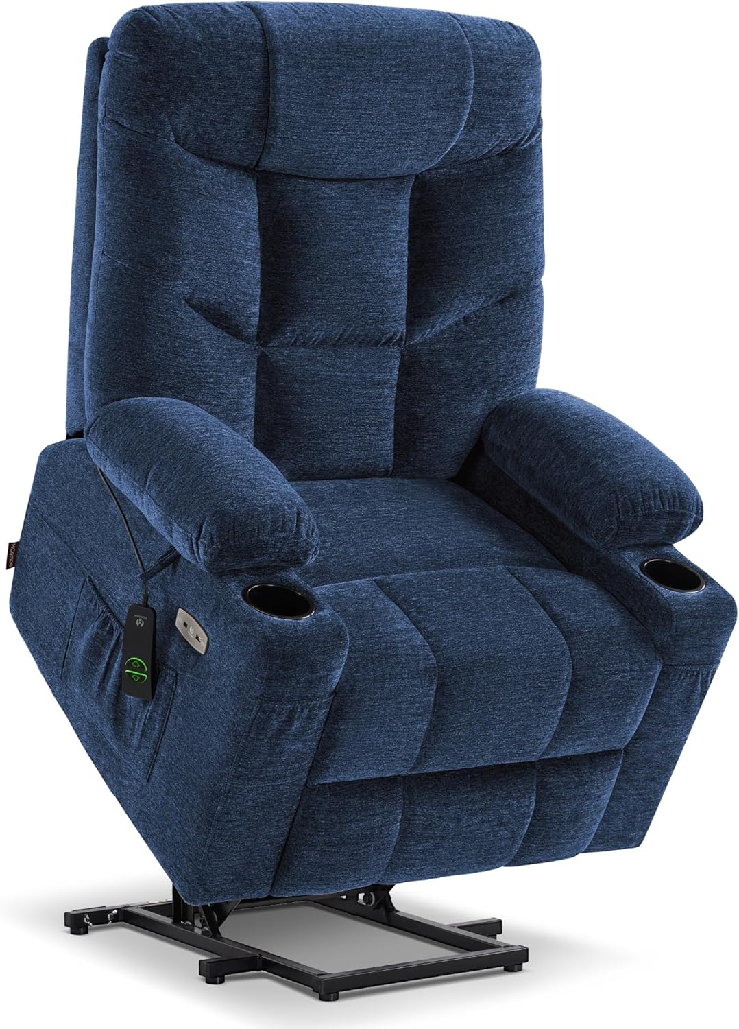 Power Lift Recliner Chair for Elderly,  Assist with Standing, 140° Recline, 4.7" Extra Footrest, USB/Type-C ports, Cup Holder, Easy Assembly, FSC Certified