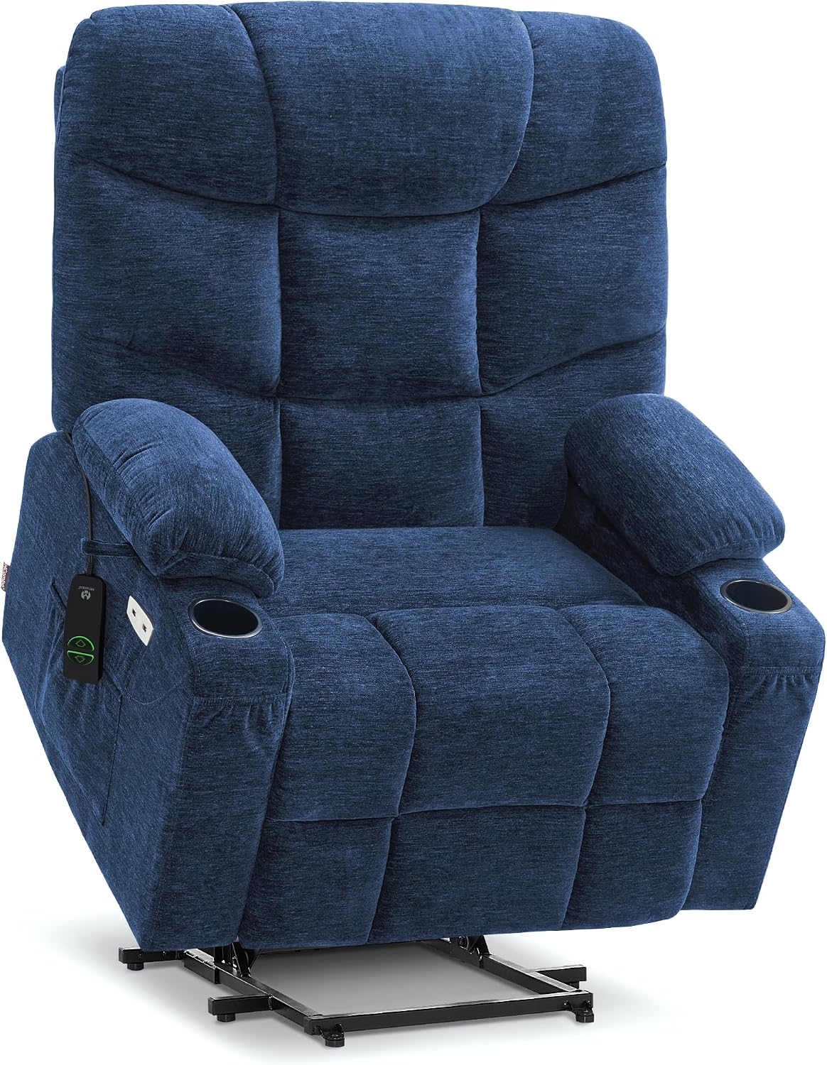 Power Lift Recliner Chair for Elderly,  Assist with Standing, 140° Recline, 4.7" Extra Footrest, USB/Type-C ports, Cup Holder, Easy Assembly, FSC Certified
