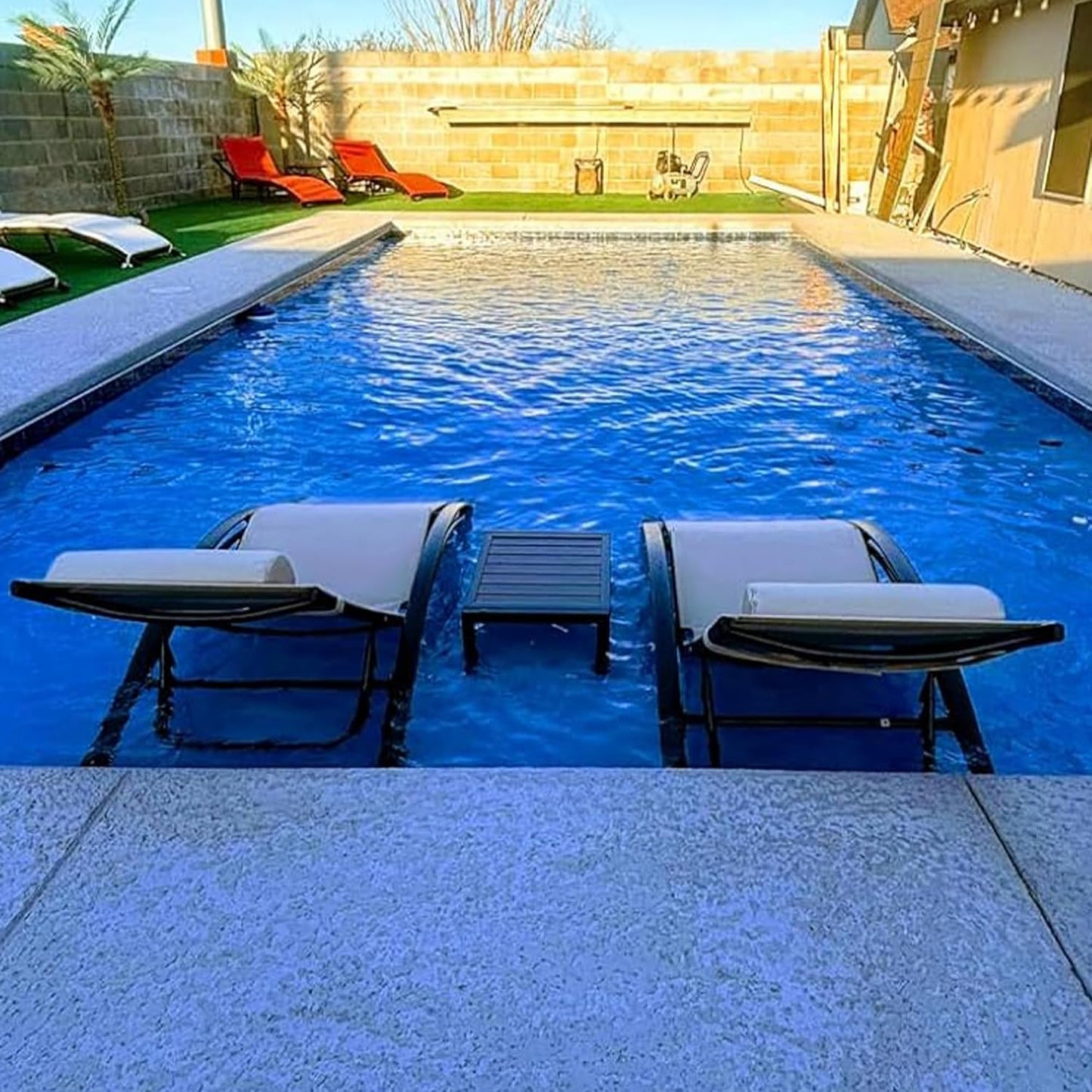 Pool Chaise Lounge Set of 3